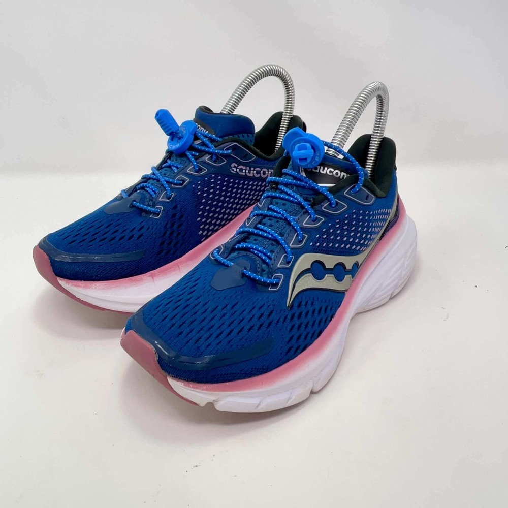 Saucony Guide 17 Running Shoes Women's Size 6 Blue Pink S10936-106 Walk Comfort